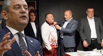 Gürsel Tekin, CHP'ye geri dönen partililere rozet taktı