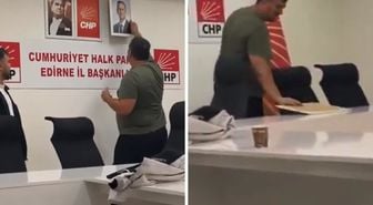CHP Edirne İl Başkanlığı'ndaki Özgür Özel portresi kaldırıldı