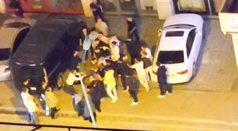 Esenyurt'ta düğün sonrası tekmeli yumruklu kavga kamerada