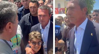 Oy vermeye gelen Ali Koç'a ''Büyük başkan'' tezahüratı