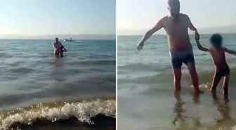 Polis babanın acı sonu! Bu görüntü ölmeden 5 dakika önce çekildi