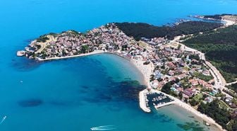 Kandıra sahilleri turkuaz renge büründü