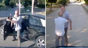 Savcı ile minübüs şoförünün trafikteki tartışması kamerada