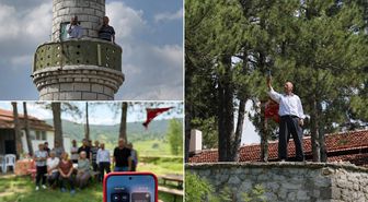 Teknoloji çağında iletişimsiz kalan mahalle: Bir sinyal için minareye tırmanıyorlar!