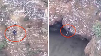 Yemen'in 'Örümcek Adam'ı volkan kraterinde can verdi