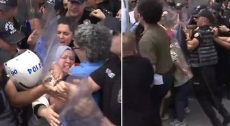 TBMM önünde basın açıklaması yapmak isteyen öğretmenlere polis müdahalesi