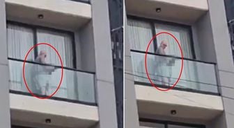 Balkonda yaşananlar infial yarattı! Çığlıklar sonrası polis harekete geçti