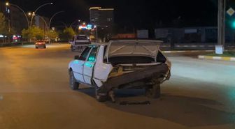 Çorum'da kazaya karışan sürücü aracını bırakıp kaçtı