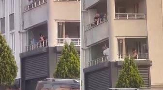 Balkonda yakılan mangal apartmanı ayağa kaldırdı
