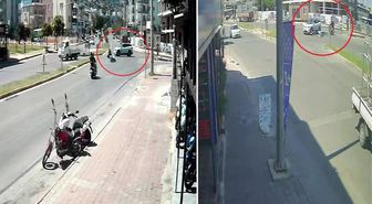 Çocuklarını okuldan almaya giden 3 çocuk annesinin feci ölümü kamerada