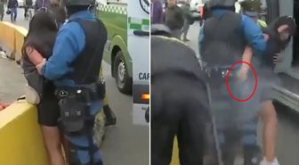 Canlı yayında büyük arbede! Polisin silahını kapıp kurşun yağdırdı