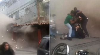 39 saniyede cehennemi yaşadılar! Çifte depremi en iyi anlatan görüntü