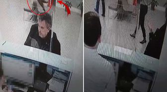 Bankada işlem yaparken başına kedi düştü: Kalpten gidiyorduk