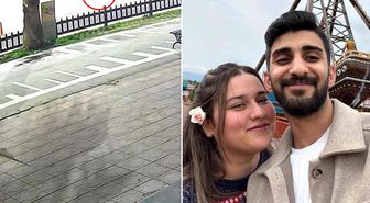 Nişanlı çiftin hayatını kaybettiği kazanın görüntüleri ortaya çıktı