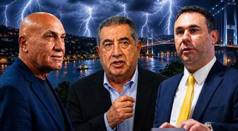 Mahmut Uslu ve Barış Göktürk, Yüksel Yıldırım ile birbirine girdi: Ağzını burnunu kırar, seni buraya gömerim