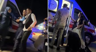 Düğün salonu bir anda savaş alanına döndü! Gelin ve damat hastaneye kaldırıldı
