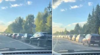Rusya'da akaryakıt krizi derinleşiyor! Kilometrelerce kuyruk oluştu