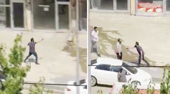 Şemdinli'de 2 kişinin yaralandığı silahlı-sopalı kavga kamerada