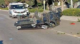 Korkunç kaza! Takla atan otomobilin sürücüsü hayatını kaybetti