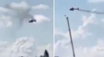 14 kişinin hayatını kaybettiği helikopter kazası kamerada
