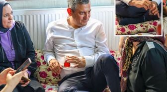 Özgür Özel’in çorabını görenler bir daha baktı