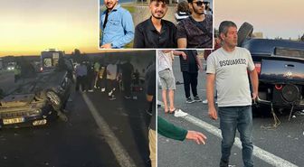 Lastiği patlayan araç takla attı! 3 kişi feci şekilde can verdi