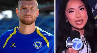 Edin Dzeko'dan Amerikalı kadın muhabirin küstah sözlerine hak ettiği gibi cevap
