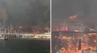 Büyükada'da plajda yangın! Alevler ormana sıçradı