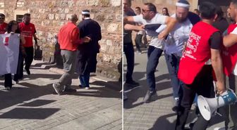 Gebze'deki NATO protestosunda büyük gerginlik! Ortalık bir anda karıştı
