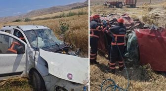 Çankırı'da hafif ticari araç ile otomobil çarpıştı, 3 kişi öldü, 4 kişi yaralandı