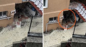 Sağanak dehşetinin yaşandığı İstanbul'da sel sularına çekpasla müdahale etti