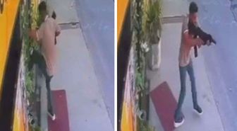 Sevgilisinin çalıştığı eğlence mekanı önünde pompalı tüfekle ateş rastgele ateş açtı