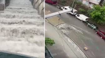 İstanbul'a beklenen yağış başladı, yollar dakikalar içinde göle döndü