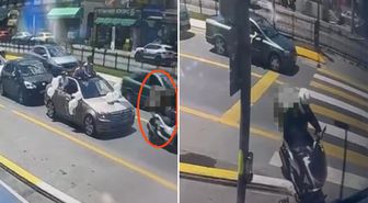 Bahşiş almak için konvoya dalıp kazaya neden olan kuryeye 101 bin lira ceza kesildi