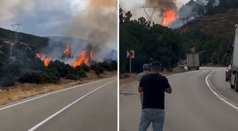 Isparta korkutan orman yangını, alevler ormana sıçradı