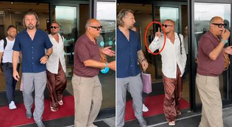 İstanbul'a gelen Ricky Martin, basınla arasına giren korumasını sakinleştirdi
