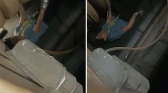 Marmaray'da raylara oturan yolcu trenin altında sıkıştı