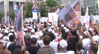 İBB çalışanlarından Saraçhane'de eylem