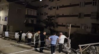 Kolonlarından çatlama sesi gelen 7 katlı bina tahliye edildi