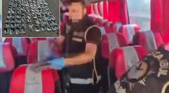 Tuzla'da durdurulan otobüsten cephanelik çıktı: 120 silah ele geçirildi
