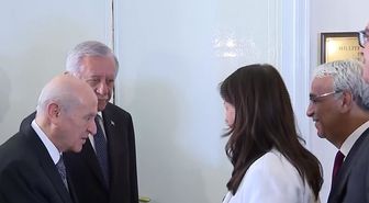 DEM Parti'den MHP lideri Devlet Bahçeli'ye ziyaret