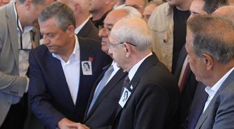 Olcay Baykal'ın cenazesinde Kılıçdaroğlu ve Özel yan yana geldi