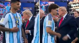 Cristian Romero'dan Donald Trump'a soğuk tavır! Elini sıkmadı