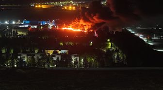 Eskişehir'de TUSAŞ fabrikasında yangın! Alevlere müdahale devam ediyor