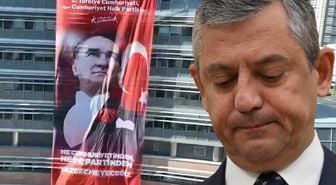 CHP Genel Merkezi'nde dikkat çeken afiş