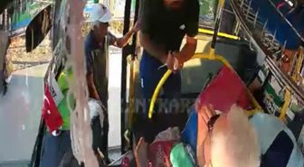 Penseyi silah gibi gösterip şoförü tehdit eden yolcu yakalandı