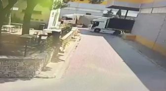 Feci kazada hayatını kaybeden talihsiz kadının son anları kameraya yansıdı