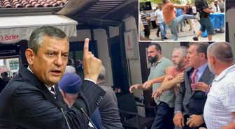 Özgür Özel'in cuma çıkışında ortalık karıştı! Sarıgül araya girince arbede çıktı