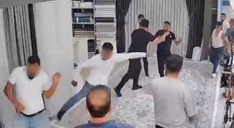 Sopa ve bıçakla kovaladıkları adam canını kurtarmak için perde dükkanına dalınca ortalık karıştı