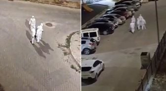 Deprem konutları çevresinde esrarengiz görüntü! Polis alarma geçti
